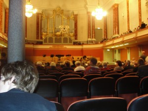 The Musiksaal in Basel - waiting for the concert to start