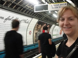 Rachel and I took the Tube (subway) through London