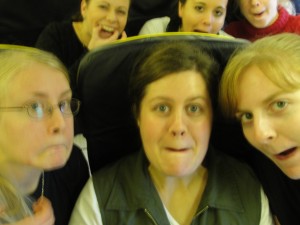 Take off your dentures if the airplane makes an emergency landing!
