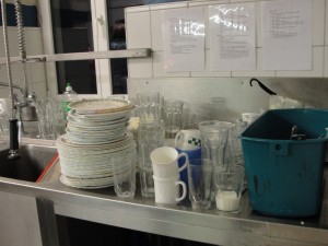 There were lots of dishes to be done!