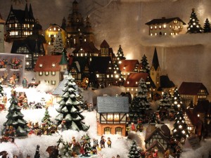 One booth held this incredible miniature town