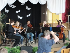 We performed at the Freie Evangelische Schule Berlin