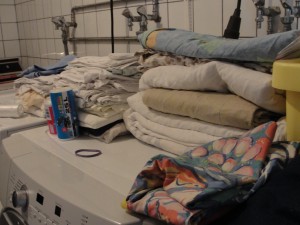 folded laundry